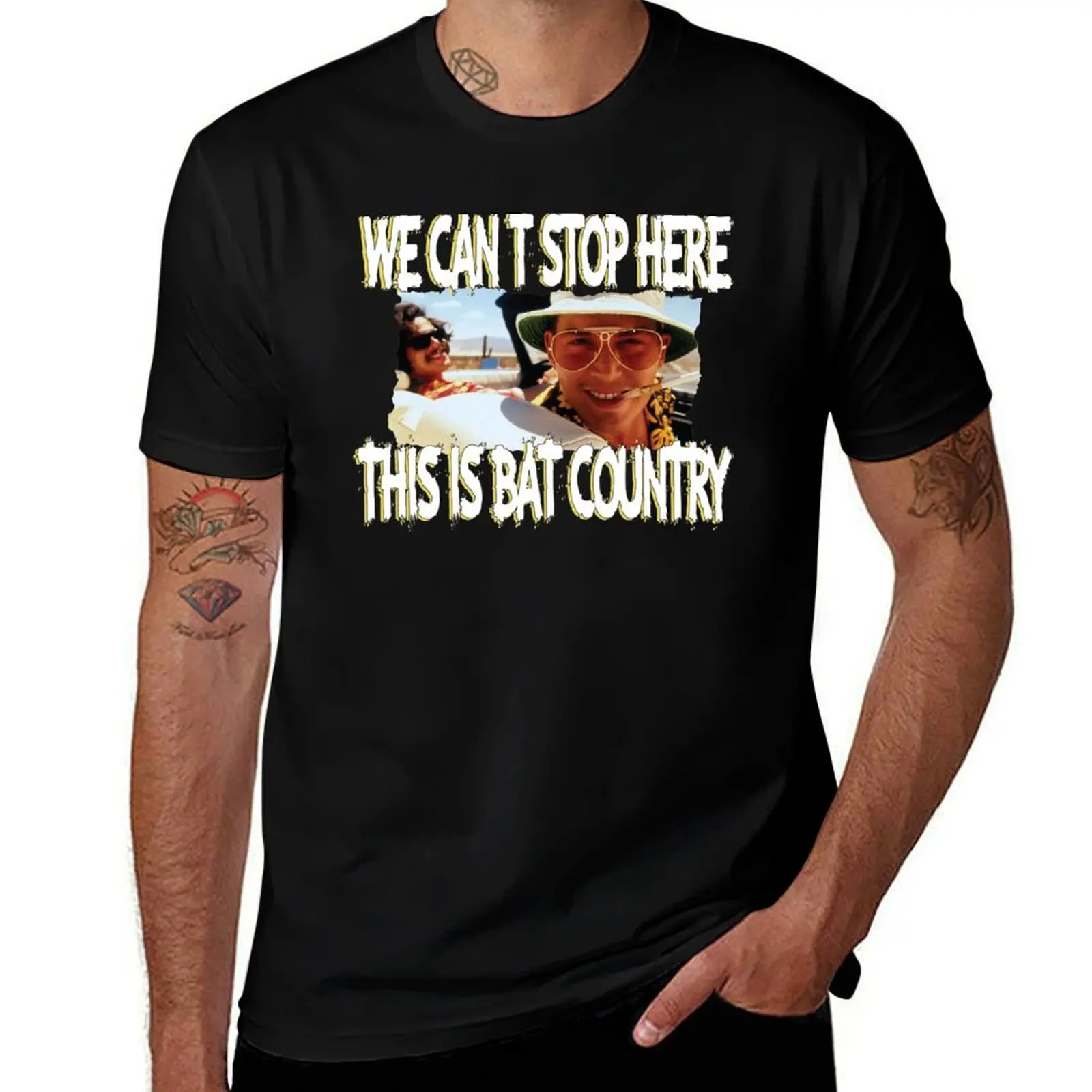 Fear & Loathing Bat Country T-Shirt t shirts for man graphic funny T-Shirt