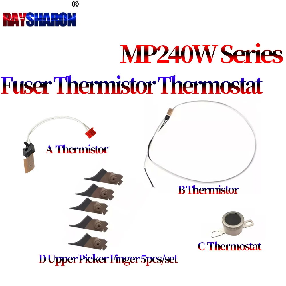 Fuser Thermistor Fuser Thermostat Fuser Upper Picker Finger For Ricoh 240W 241W 470W 480W 2400 2401 3600 3601 6020 7040 7050