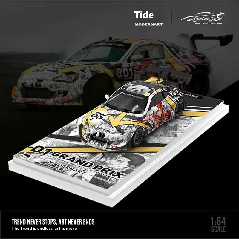 1:64 Toyota 86 D1 GP Drift Car MODERNART & DORIMONS  Alloy Diecast Model Competition Livery Replica Drift Team Collection