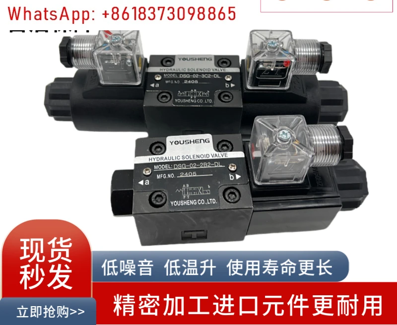 YOUSHENG Solenoid directional valve DSG-02-3C2-DL LW 2B2 2B3 2D2 3C3 C4 C6 D24