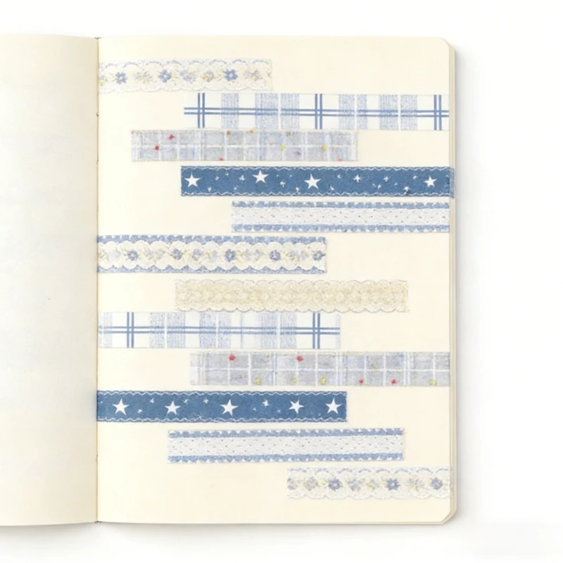 

40 листов/1 упаковка, ретро-наклейки для скрапбукинга, кружевные полоски в стиле почтовых конвертов, материал для DIY-декора