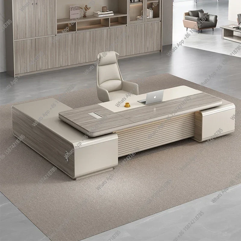 A69 Storage Unique Office Desk Work Design Modern Art Luxury European Computer Desks Corner Unusual Bureau Meuble Office Furnitu