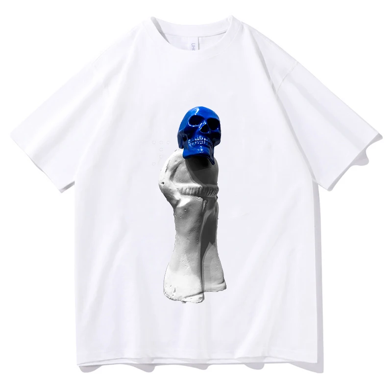 Jack White Frozen Charlotte T-Shirt Summer Cotton Tee Meme Graphic Men Women Loose Casual Hip Hop Streetwear Breathable Top