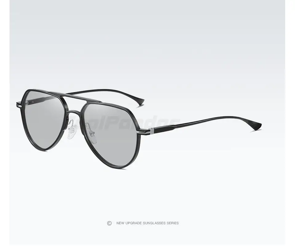 CoolPandas Hohe Qualität Aluminium Photochrome Sonnenbrille Für Männer Frauen Polarisierte Chameleon Linsen Brillen Fahren Pilot Gläser – Detail 18