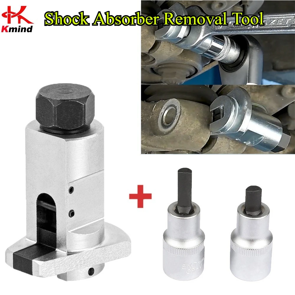 

Car Hydraulic Shock Absorber Removal Tool, Ball Head Swing Arm Suspension Separator Disassembly Tool Ball Joint Bushing Kit