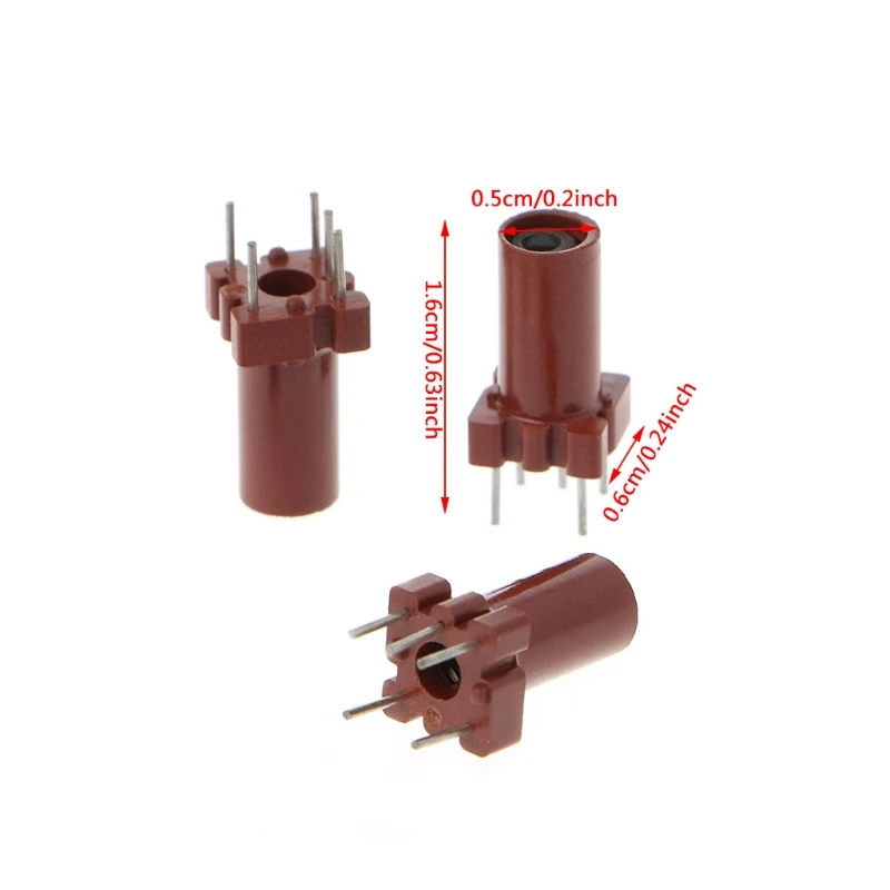Indutor do núcleo da ferrite com esqueleto ajustável, casca vazia, nenhuma bobina do indutor, 25-100MHZ, 20 PCes