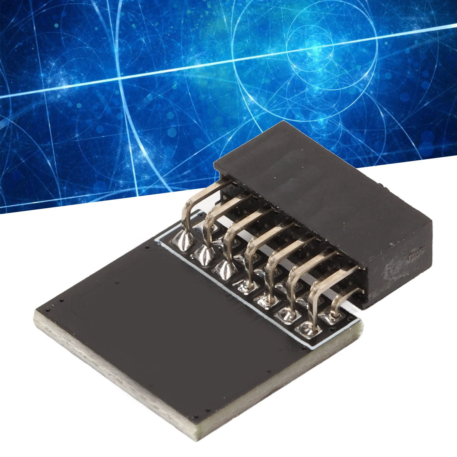 Módulo TPM2.0 de 14 pines Módulo TPM 2.0 2x7P 14 pines 2 mm Rendimiento estable espacial Módulo TPM 2.0 para sistema Win
