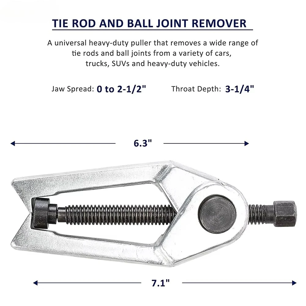 5 Pcs Ball Joint Separator Kit Tie Rod Remover Pitman Arm Puller Front End Service Tool for Car Truck Auto Repair