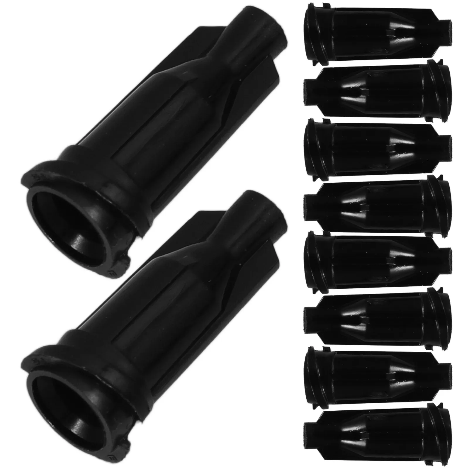 

100Pcs Syringe Tip Caps Plastic Screw Type Leak Proof Seal Cap for Medical Lab Precision Applicator Luer Lock