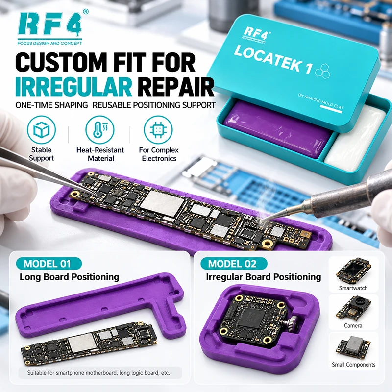 RF4 LOCATEK1 Moldable Silicone Positioning Putty Heat Resistant DIY Fixing Tool For Phone Motherboard PCB Repair