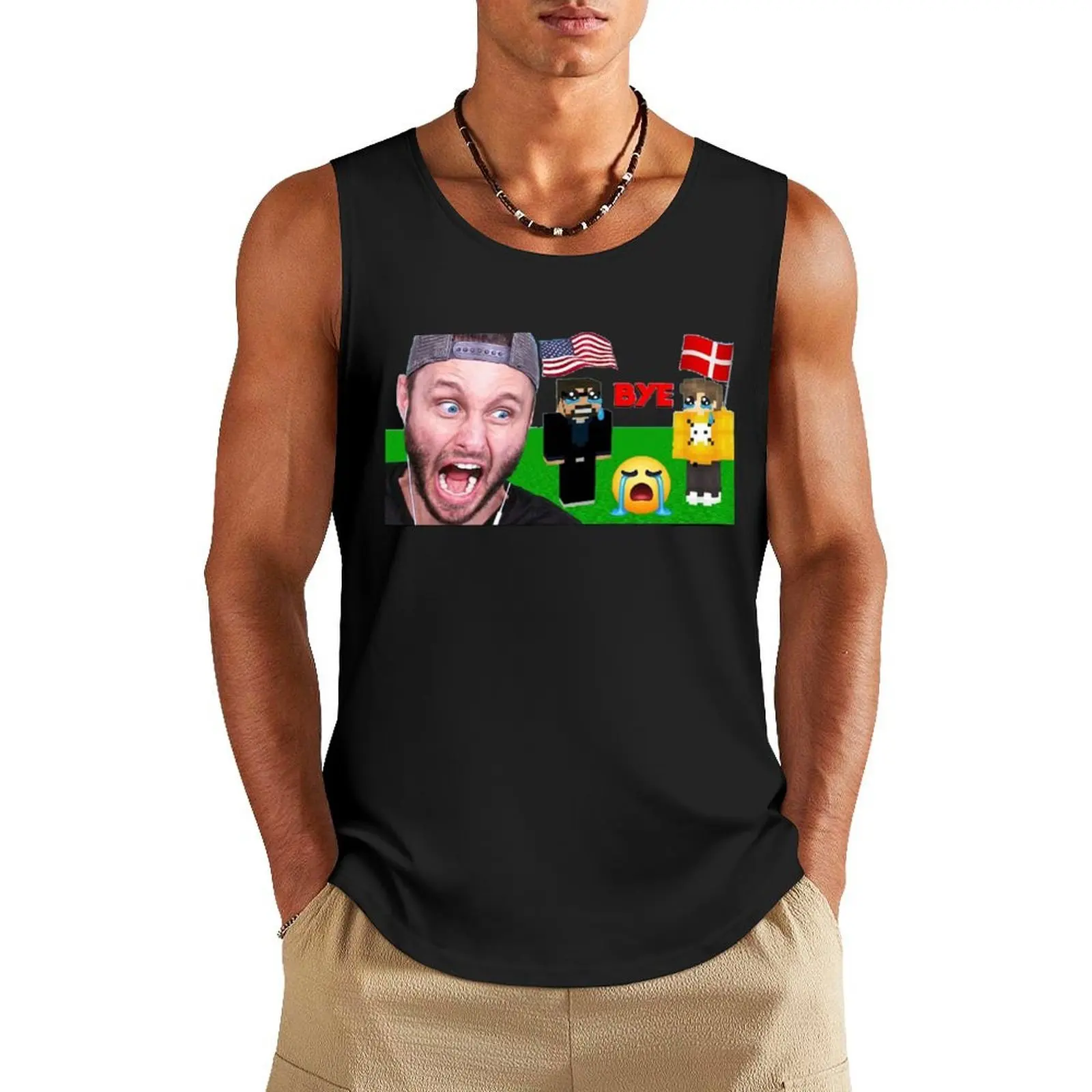 

ssundee Tank Top Men's summer clothes 2025 sleeveless anime top Vest for boy