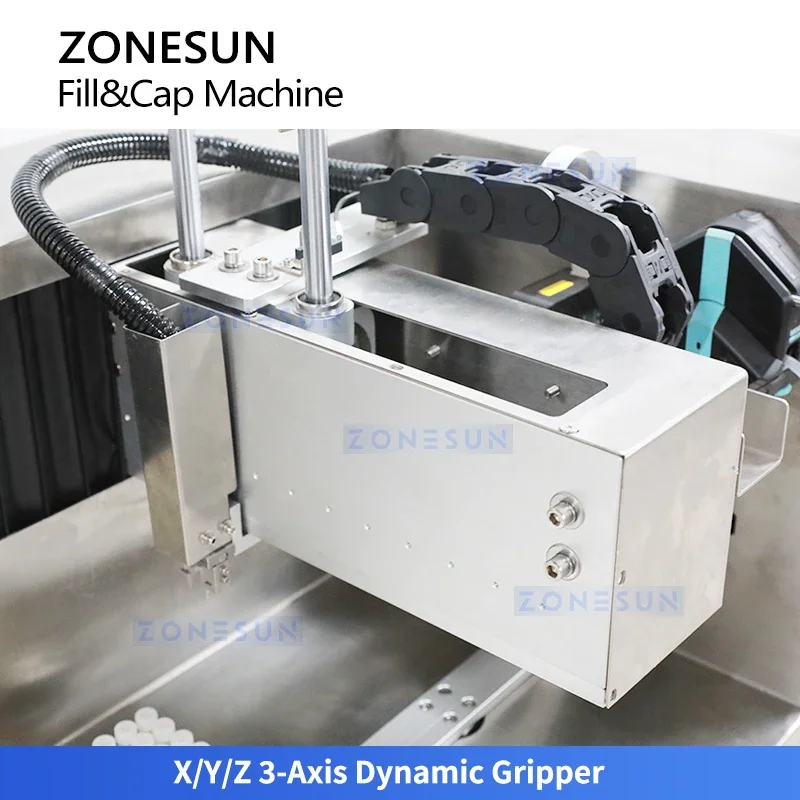 เครื่องบรรจุหลอดทดลอง ZS-KXG620 ยี่ห้อ Zonesun อุปกรณ์ห้องปฏิบัติการ เครื่องบรรจุและปิดฝาขวดแบบโมโนบล็อก