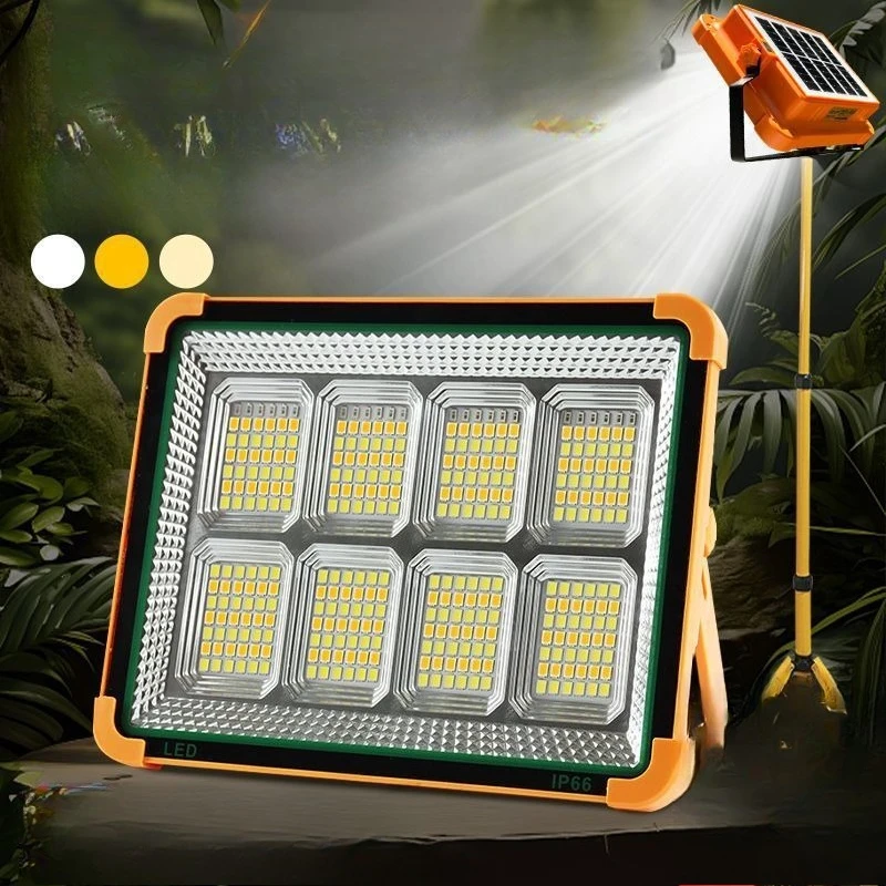 

Солнечное освещение на открытом воздухе с длительным сроком службы батареи, строительная площадка, кемпинг, ночной рынок, киоск, мобильная зарядка