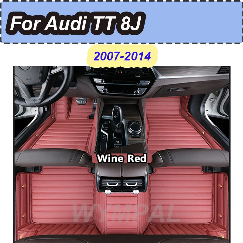 

LUXURY автомобильные коврики для Audi TT 8J MK2 2007 ~ 2014 кожаный коврик авто коврики прочный коврик защитные ковры комплект автомобильных аксессуаров