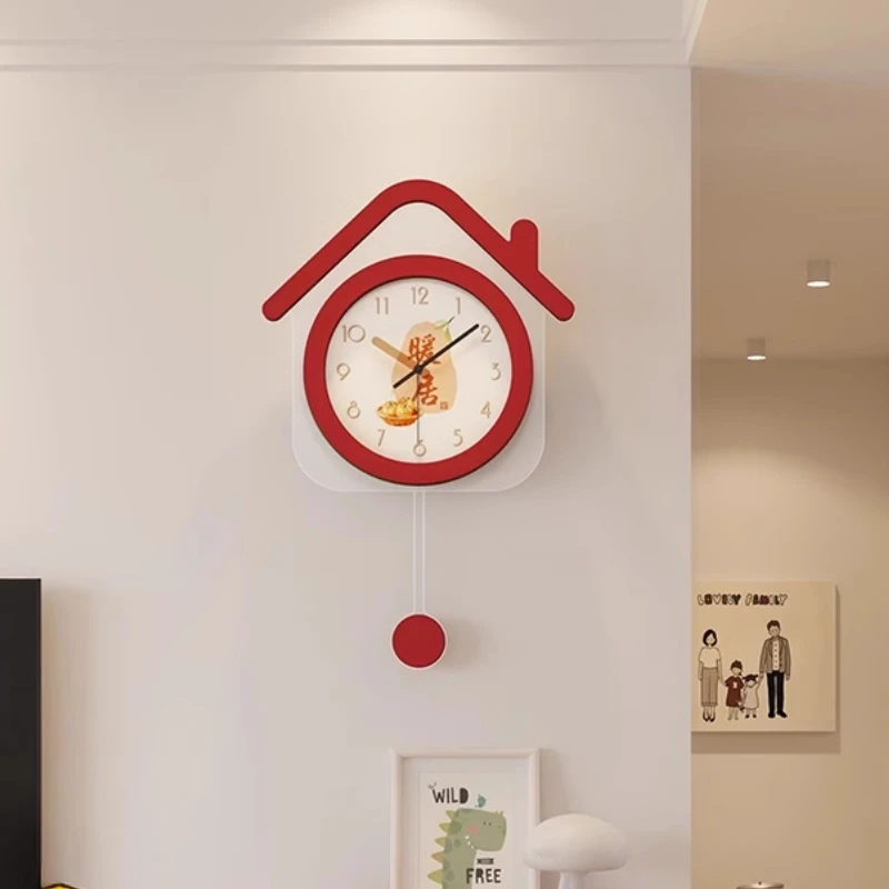 -+-White Luminous Small Wall Clock Cute Minimalist Modern Fashion Girls Wall Clock Room Creative Small Reloj Digital Pared Clock