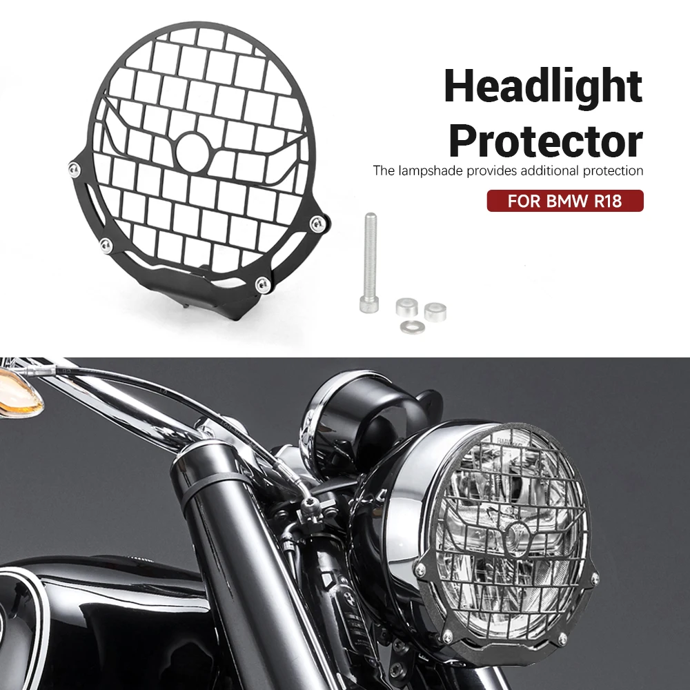 

For BMW R18 R 18 2020 2021 2022 2023 2024 Motorcycle Accessorie Headlight Guard Protector Grille Grill Cover