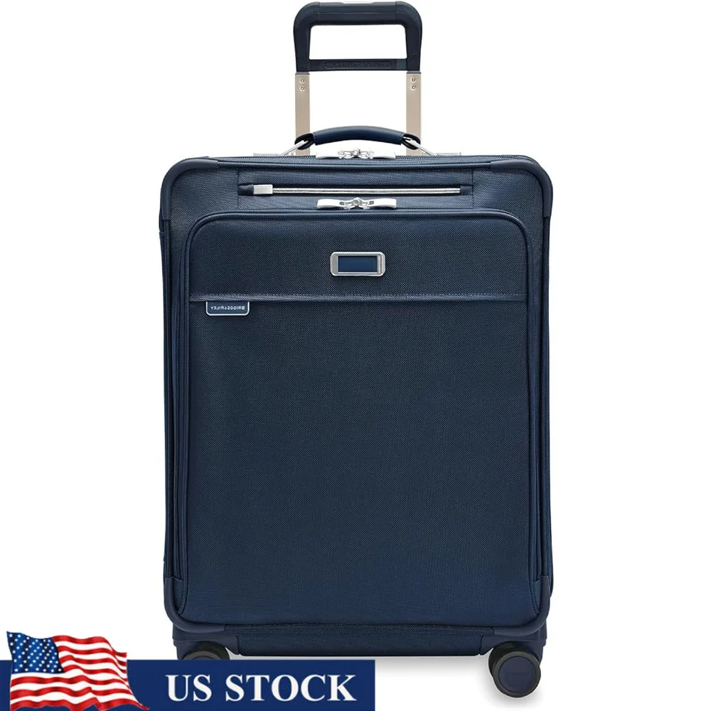 

Medium Expandable Spinner Luggage Softside Rolling Suitcase 360 Degree Wheels Travel Bag Self Repairing Zipper with Organization