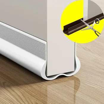 جديد بولي كلوريد الفينيل مرنة الباب السفلي ختم الشريط تحت مسودة الباب سدادة ختم الشريط OundProof طوقا السير الوقائي مشروع الحرس