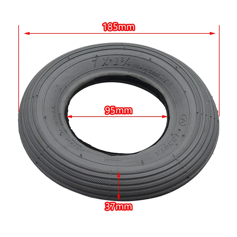 7inch 7x1 3/4Pneumatic Tires inner outer tire,for 7 Inch Electric Wheelchair Front Wheel Accessories