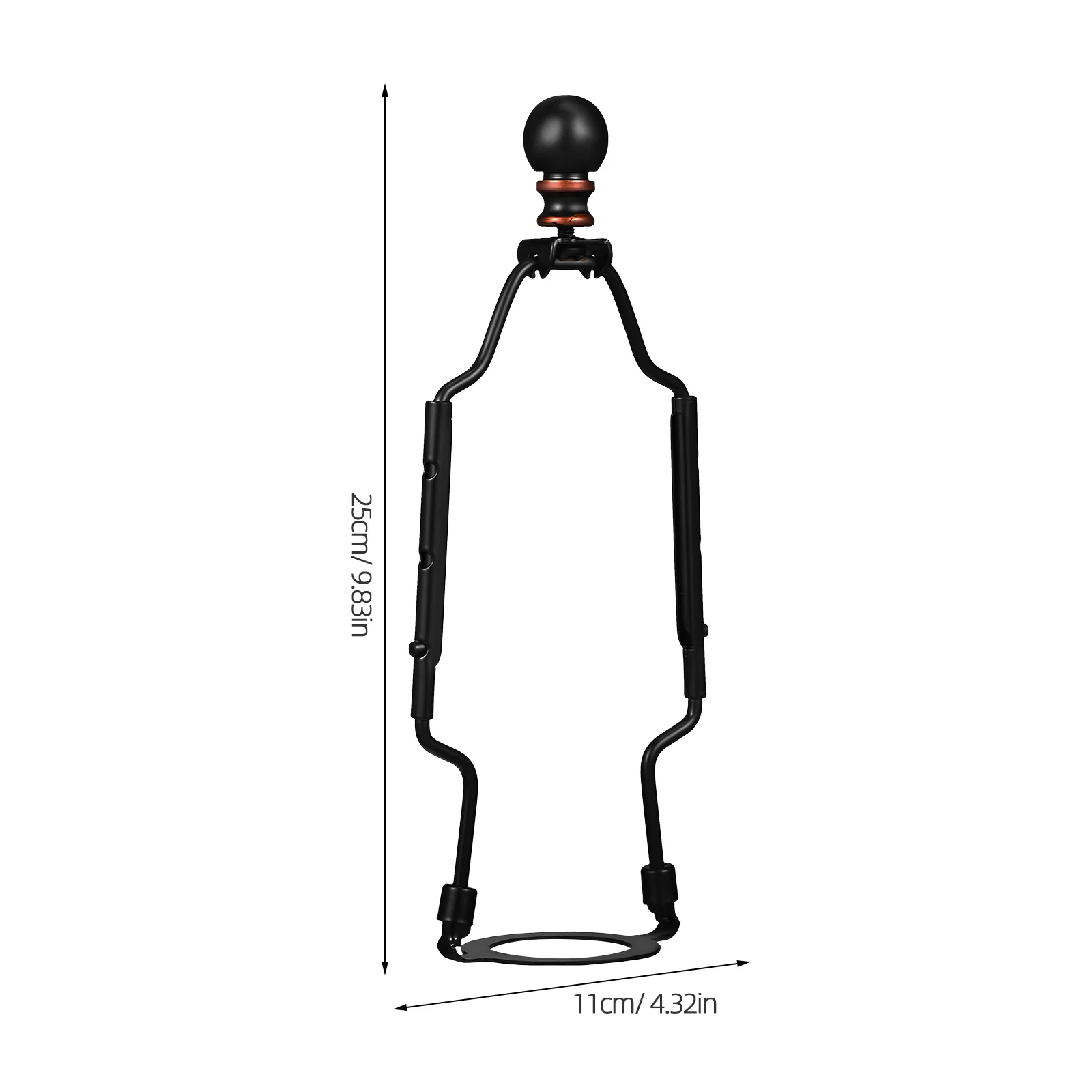 Support d'abat-jour amovible, Kit de bricolage, pièces de rechange, harpe, lampadaire de bureau, installation facile, large plage, fer pratique, 2 pièces