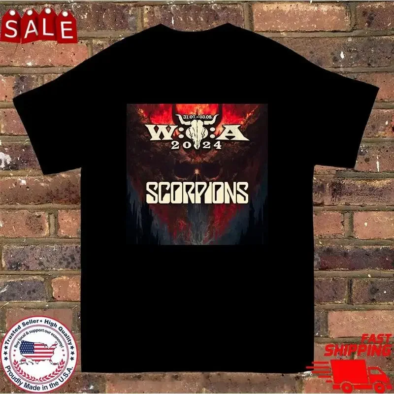 Scorpions Wacken Open Air 2024 T Shirt Full Size S 5Xl