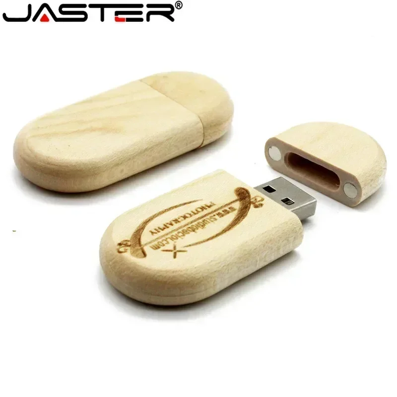 JASTER 1 SZTUK bezpłatne niestandardowe logo drewniana pamięć flash USB pendrive 4G 8GB 16GB 32GB 64GB 128GB zewnętrzna pamięć masowa pamięć USB