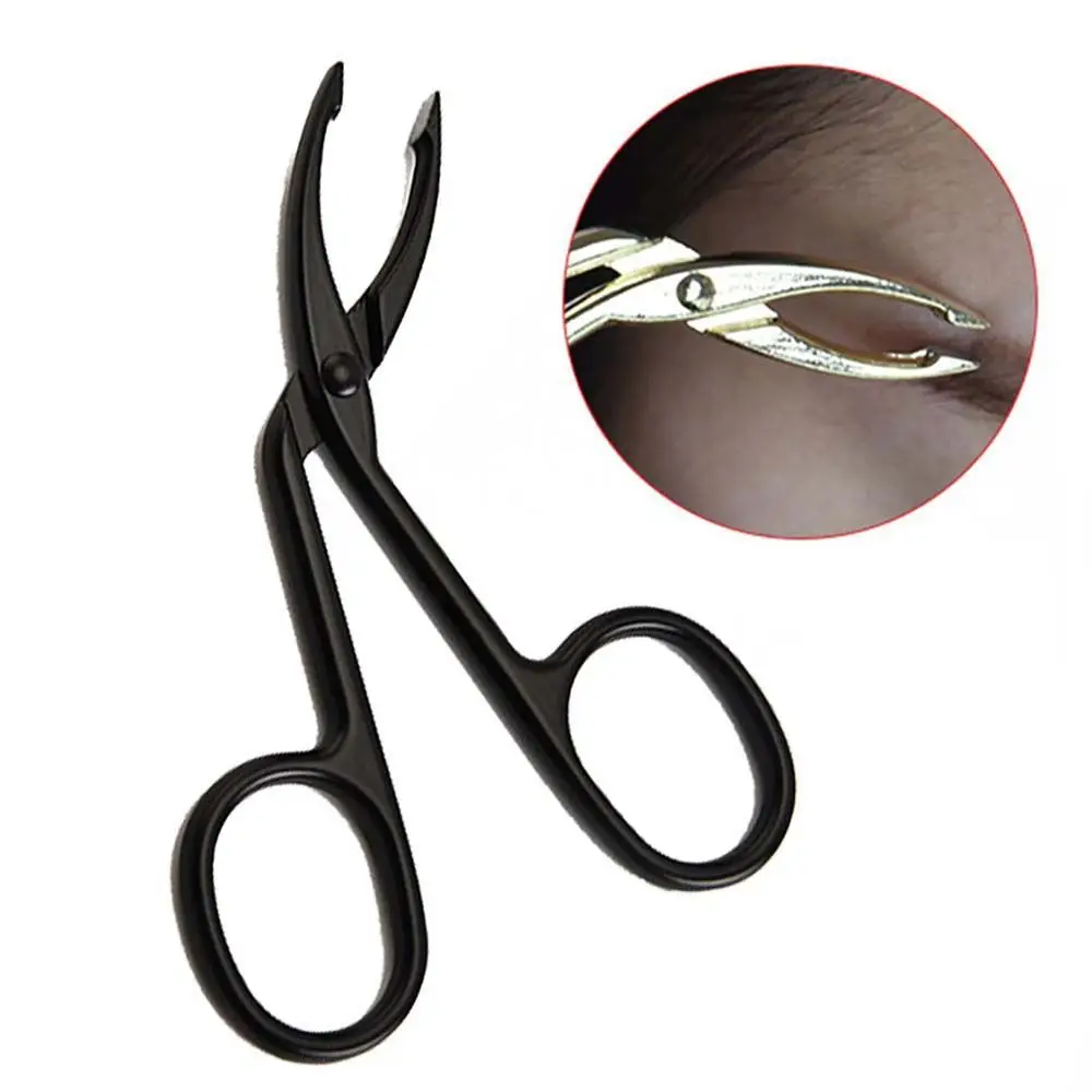 Professional Beauty Tools Eyebrow Plucking Straight Pointed Clip Scissors Hairs Puller Eyebrow Pliers Tweezers