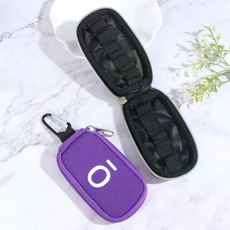 10Slots 1-3ML Essential Oil Storage Bag For  Bottle Holder With Hanging Buckle Travel Carrying Storage Case Organizer