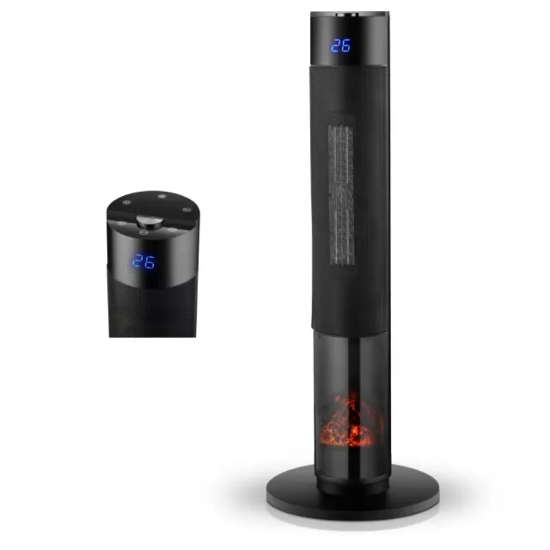 

【Хит продаж】Портативный электрический напольный камин-вентилятор с реалистичным 3D-эффектом пламени от производителя для обогрева помещений зимой