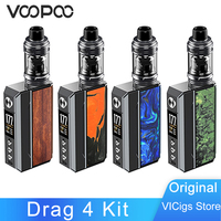 Original VOOPOO Drag 4 Kit 177W Box Mod & 5.5ml UFORCE-L Tank Fit PnP-TW15 TW20 Coil Electronic Cigarette Vaporizer VS Drag 3