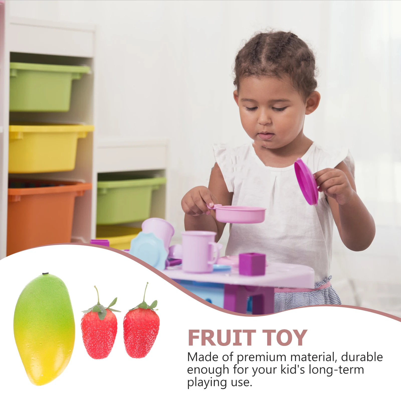 

3 Pcs Flasks Fruit Sand Tube Baby Maracas Music Toy Abs Plastic Kids Instruments
