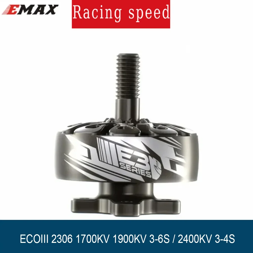 EMAX ECOIII 2306 1700KV 1900KV 2400KV 3-6S Motor 12N14P 29g for 5