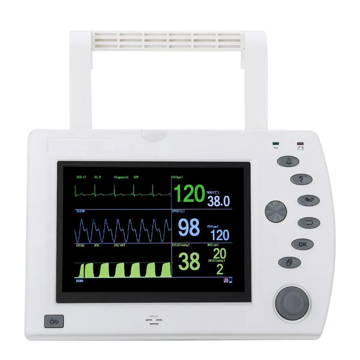 Hot Sale: CA200 Veterinary Multi-Parameter Medical Equipment for Pets (SpO2 & CO2)
