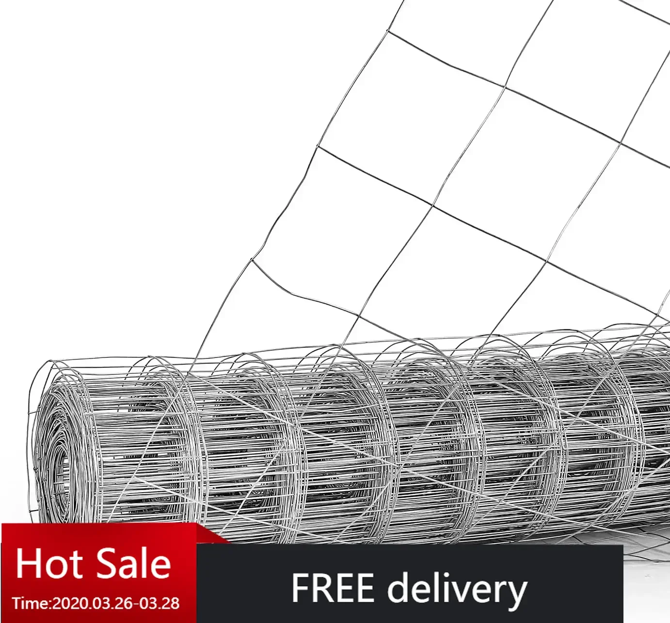 5 ft. x 100 ft. Galvanized Welded Wire Fence w/ 4