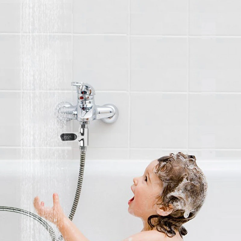 Digital Shower Water Temperature Monitor with LED Display 6