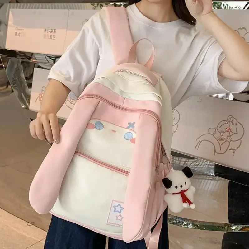 حقيبة ظهر للأطفال من سينامورول للسفر والطلاب، سعة كبيرة، صيفية طازجة حلوة مقاس 14 بوصة، حزمة كمبيوتر