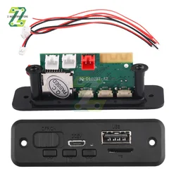 5V Bluetooth 5.0 MP3 Player Decoder Board Car FM Radio Module 2*3W 6W Amplifier Support FM TF USB Handsfree Call