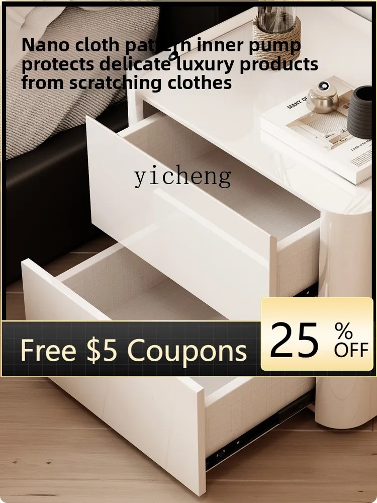 

ZZ minimalist light luxury bedside table modern simple bedroom storage high-end bedside storage cabinet
