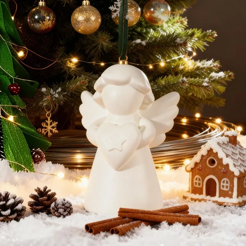 

2026 New model Advanced Winged Angel Silicone Mold DIY Incense Holder Epoxy Resin Gypsum Casting Cute Home Decor Ornament