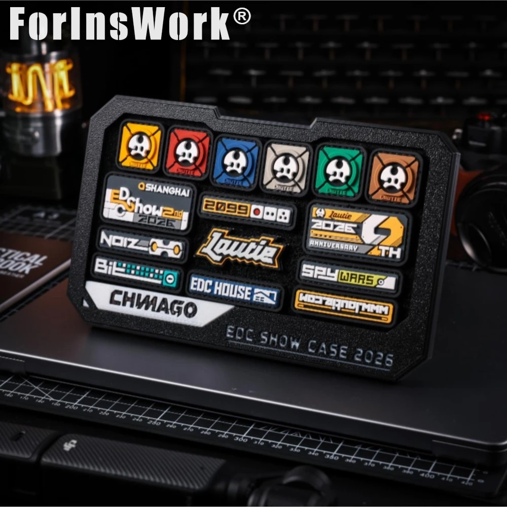 CHIMAGO LAUTEI Patch 3D Printed Display Stand, Desktop Storage Tray For Collectible Accessories