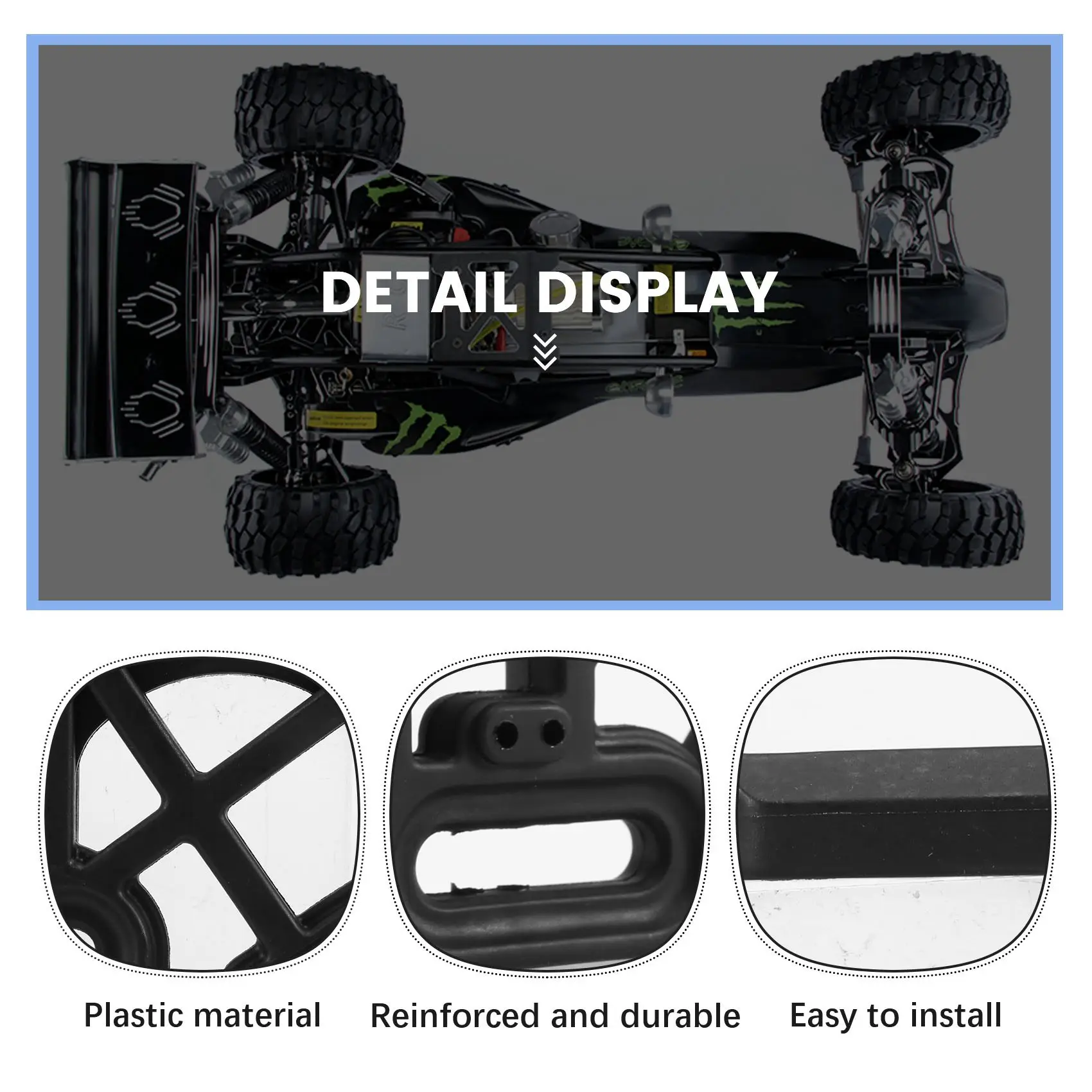 ABJL-8041 brazo inferior delantero para 1/8 Zd Racing 9116 9020 9072 9071 9203 08421 08425 08426 08427 08428 accesorios de piezas de coche Rc