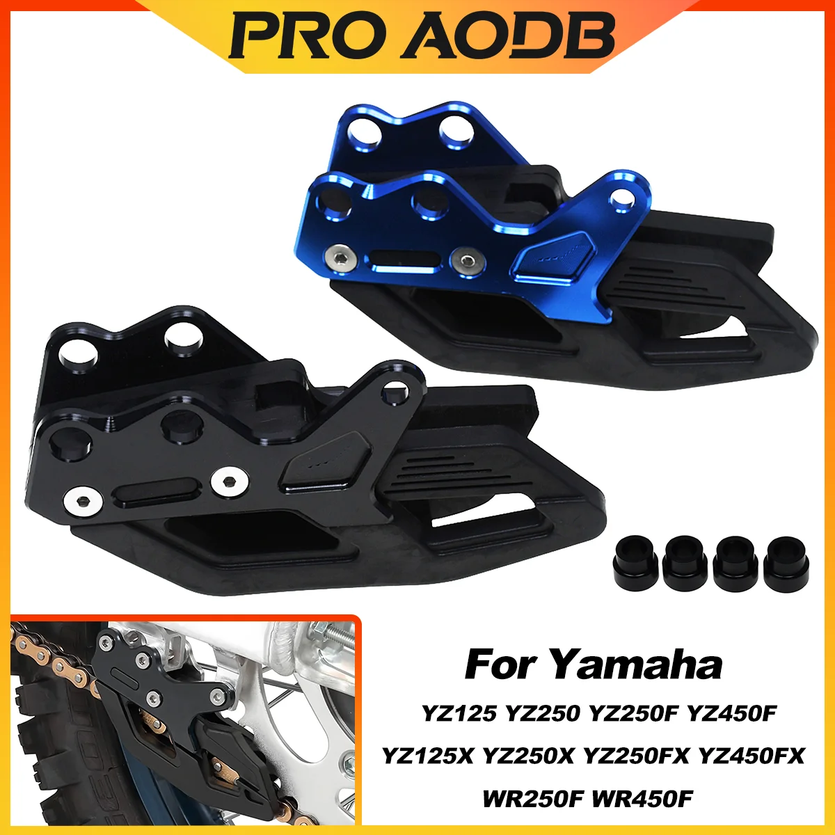 Motorcycle CNC Chain Guide Guard Protector For Yamaha YZ125 YZ250 YZ250F YZ450F 125X 250X WR250F WR450F YZ250FX 450FX Universal