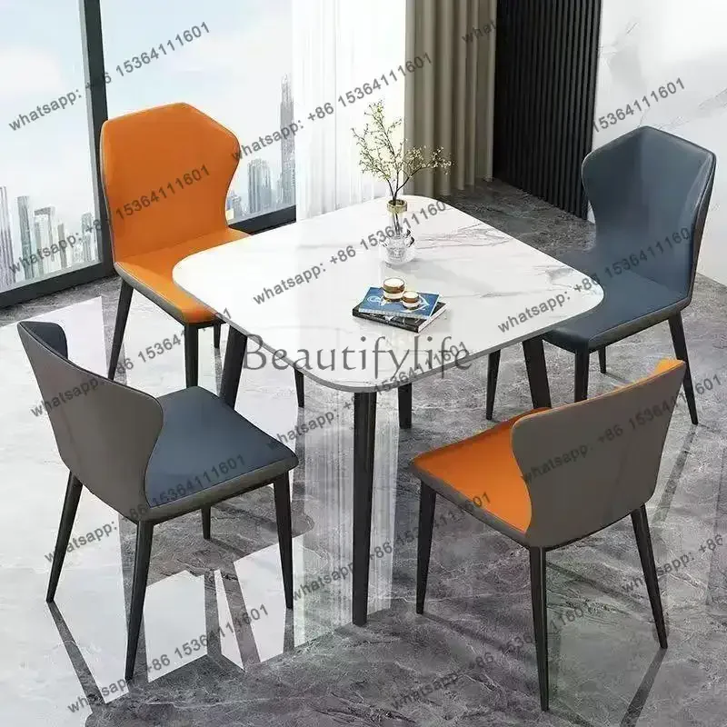 LJY Luxury Dining Table and Chairs Set of 4 Accent  Set of 2 Conference Tables & Chairs Tables with 4 Chairs Kitchen