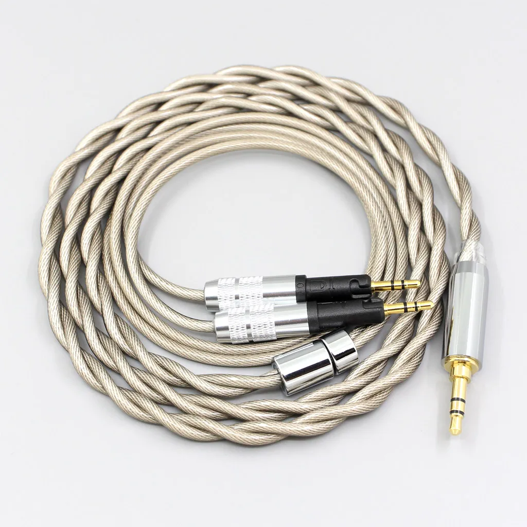 タイプ6電話ケーブル756コア7nlzocc,シルバーメッキ,オーディオ用,2コア,ATH-R70X mm,ln008027