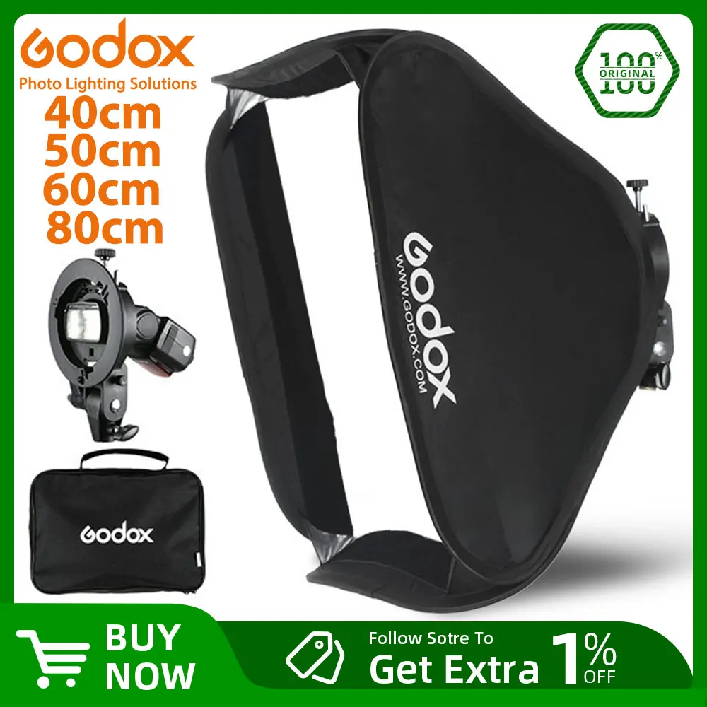 Godox 40cm–80cm Ajustowalny Softbox do Flash Speedlight – Najlepszy Wybór dla Fotografów Studio w 2024