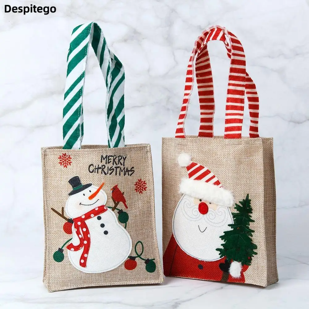 Christmas Style Nylon Bag Candy Bag Creative Large Felt Tote Bag Shopping Bag