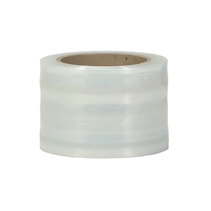 Film rond commissionné pour palette en plastique, bande étroite, transparent et non transparent, film rétractable, 200 m de long, 3 cm