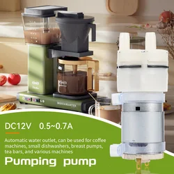 1PC 2m Micro Water Pump Motor DC 12V Self Priming Pump Silent Electric Diaphragm Pump Large Flow 1.5-2L/Min ABS Food Grade