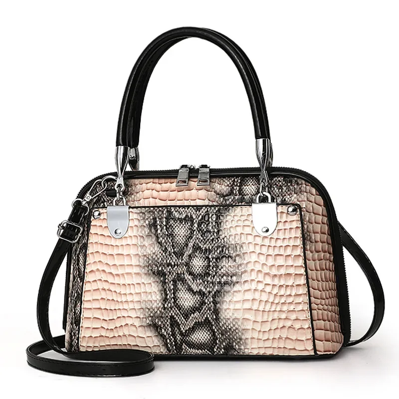 

NEW Fashion Luxury Alligator Handbags Big Capacity PU Leather Crossbody Shoulder Bags for Women Messenger Ladies Shoulder Bag