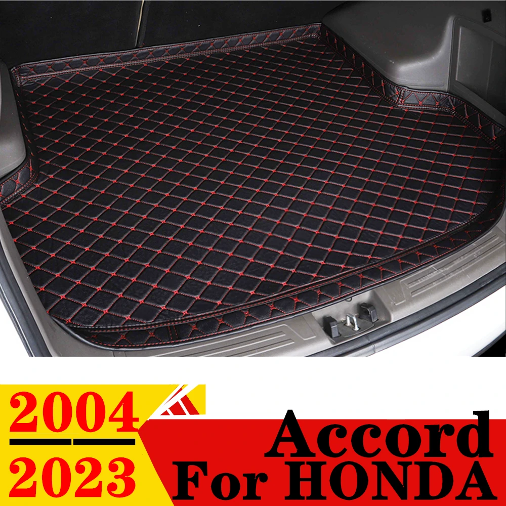 High Side Car Trunk Mat For HONDA Accord 2023 2022 2021 20 2019 2018-2005 2004 XPE Tail Boot luggage Pad Rear Cargo Liner Carpet